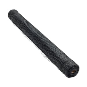 100 ft. L x 84 in. H Plastic Netting in Black with 3/4 in. x 3/4 in. Mesh Size Garden Fence