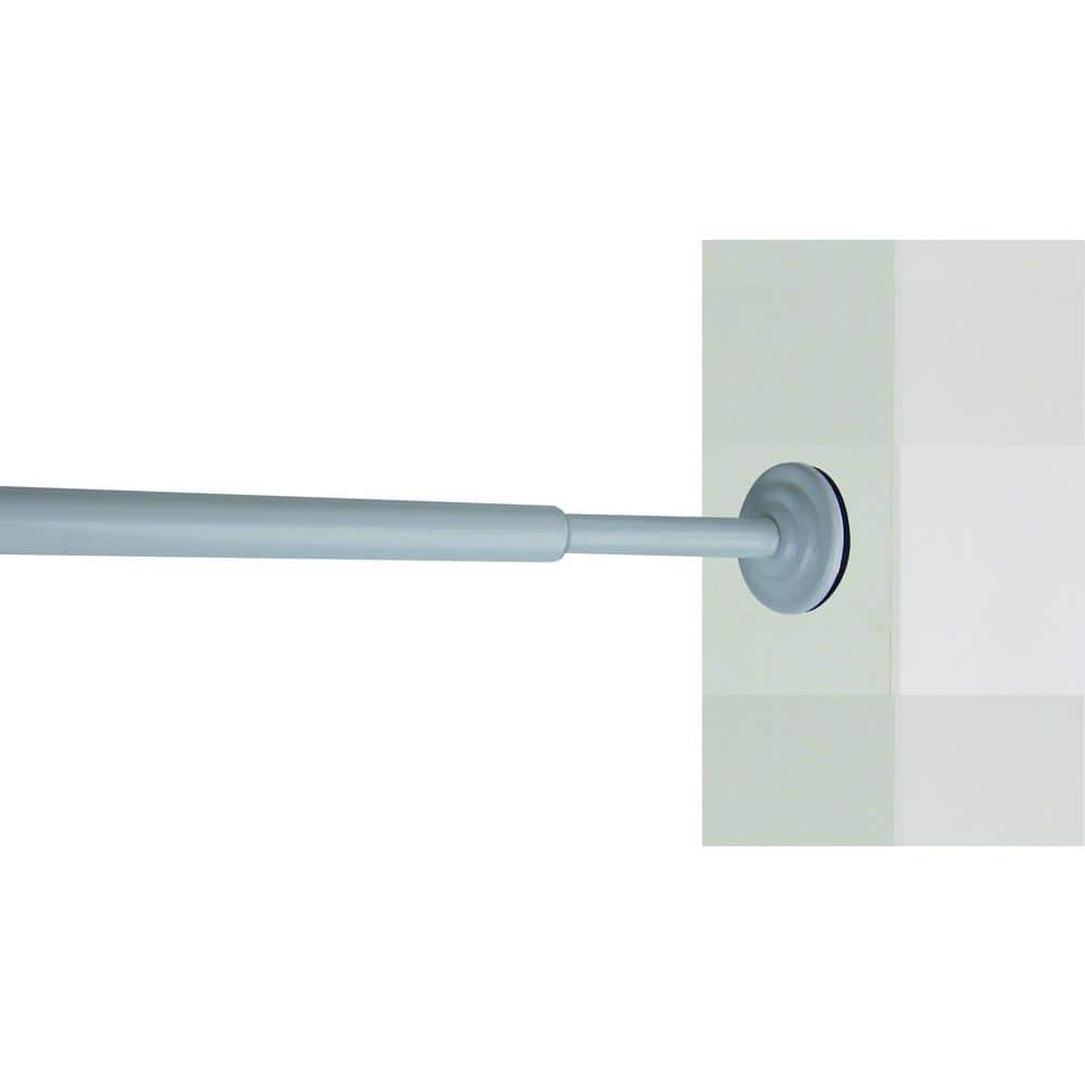 Adjustable White Steel Mini Tension Rod 36x54