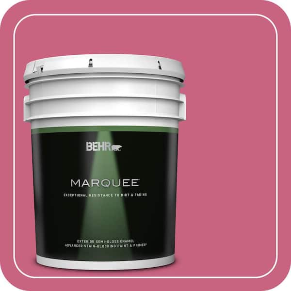 BEHR MARQUEE 5 gal. #P130-6 Ballerina Tutu Semi-Gloss Enamel Exterior Paint & Primer
