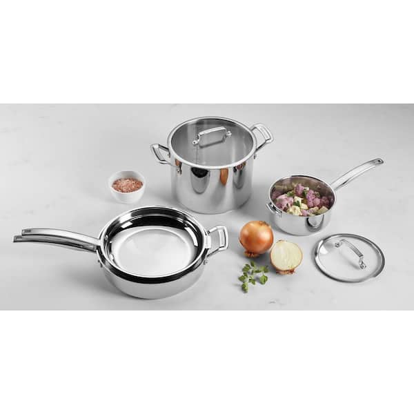 Cuisinart Professional Series Stainless-Steel 11-Piece Cookware Set