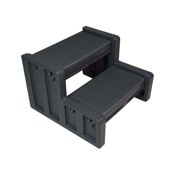 Junior Resin Multi Purpose Home Spa and Hot Tub Ladder 2-Steps for Above Ground Pool