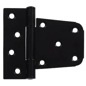 3-1/2 in. Heavy Duty T-Hinge in Black for 2 x 4 or 4 x 4 Post Applications (5-Pack)