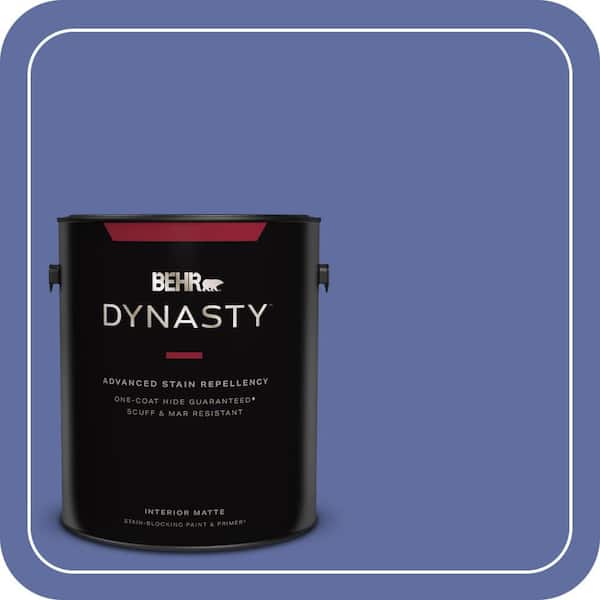 BEHR DYNASTY 1 gal. #610B-6 Stained Glass Matte Interior Stain-Blocking Paint & Primer