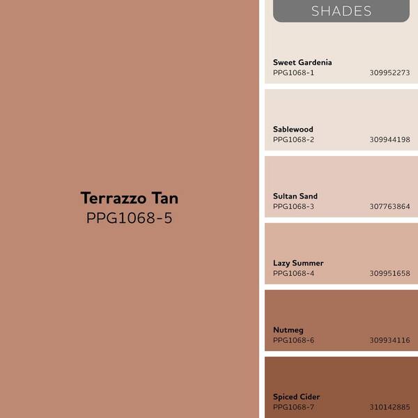 Glidden Premium 5 gal. PPG1068-5 Terrazzo Tan Satin Interior Latex