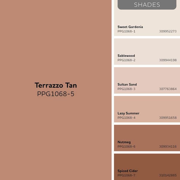 Glidden Premium 1 qt. PPG1068-5 Terrazzo Tan Flat Exterior Latex