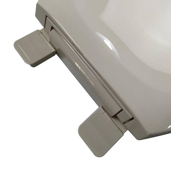 C1211S00 Jones Stephens White Ez Close Bathroom Elongated Plastic Toilet Seat