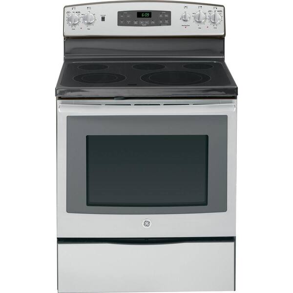 GE 5.3 cu. ft. Electric Range with Self-Cleaning Oven and Convection in Stainless Steel