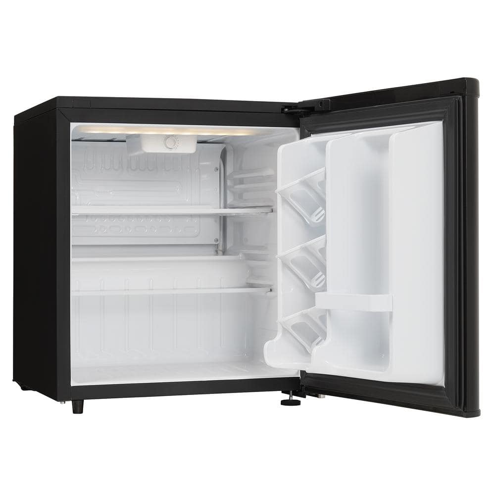Danby 1.7 cu. ft. Black Compact Refrigerator with Glass Shelves
