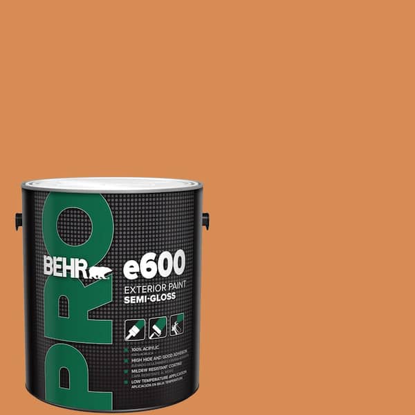 BEHR PRO 1 gal. #260D-5 Amber Wave Semi-Gloss Exterior Paint