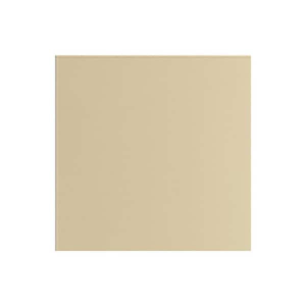 Miami 7.25 in. W x 0.625 in. D x 7.25 in. H Beige Cabinet Door Sample Bluff Beige Matte