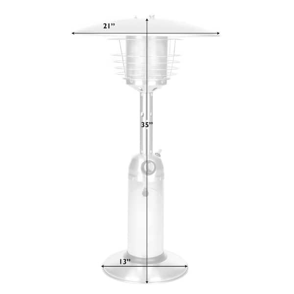 Tangkula Tabletop Propane Patio Heater, 11,000 BTU Portable