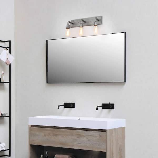 modern industrial vanity light