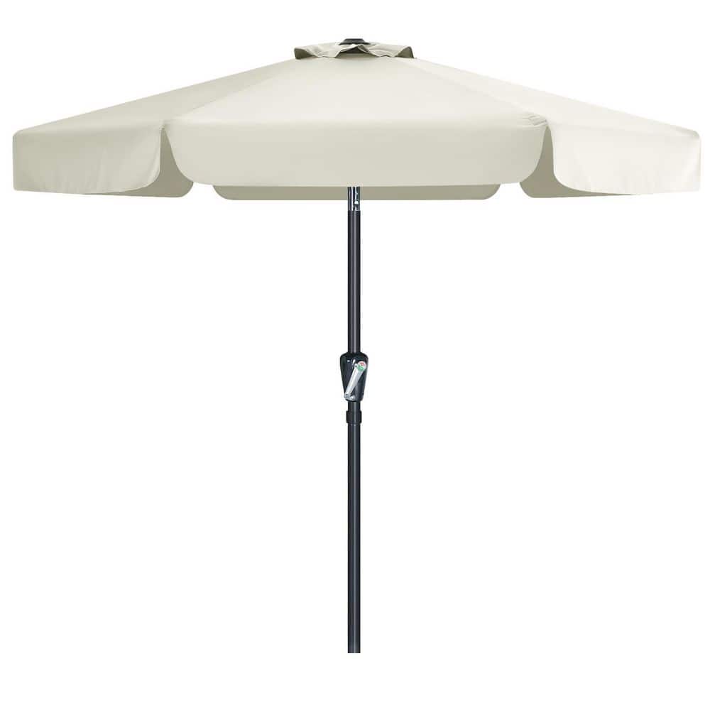 7.5 ft. Outdoor Patio Umbrella with Easy Crank Upgrade System and Push Button Tilt in Light Beige price history on PriceWatchPro