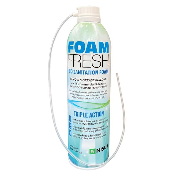 Foam Fresh 18 oz. Bio-Sanitation Gentle Iris, Biodegradable Foaming Odor and Organic Waste Control Spray