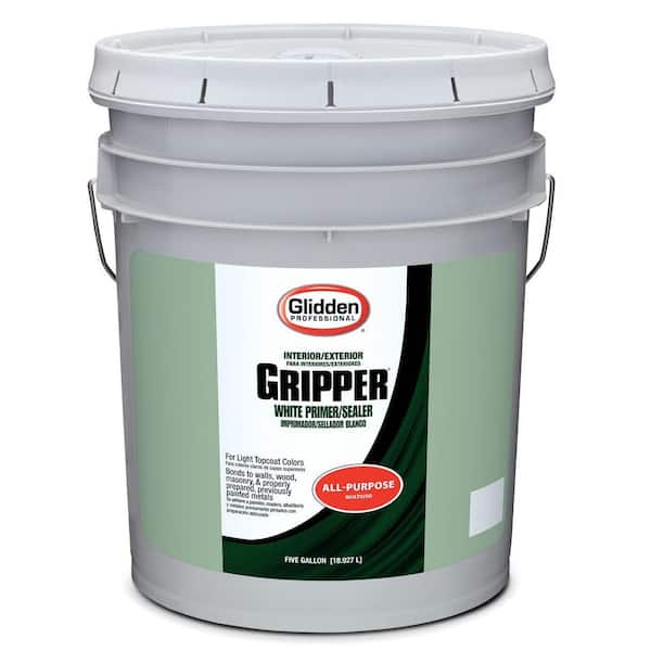 Glidden Gripper 5 gal. Gripper White Interior/Exterior Primer and Sealer
