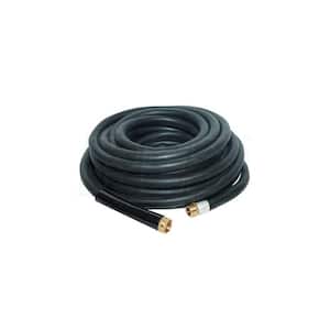 0.75 in. Dia x 100 ft. Industrial Rubber Garden Water Hose with Brass Fittings