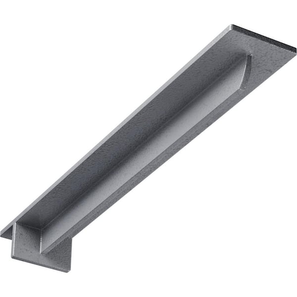 Ekena Millwork 3 in. x 2 in. x 20 in. Steel Hammered Light Blue Heaton Bracket