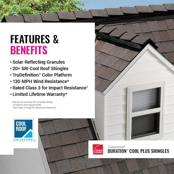 Owens Corning TruDefinition Duration Cool Mountainside Architectural  Shingles (32.8 sq. ft. Per Bundle) (21-Pieces) DCMS - The Home Depot