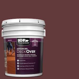 5 gal. #PFC-04 Tile Red Smooth Solid Color Exterior Wood and Concrete Coating