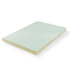 Green Tea 3 in. Full Memory Foam Mattress Topper