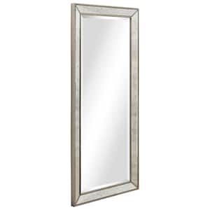 Medium Champagne Bead Beveled Rectangle Framed Wall Mirror (Product Width in.54 x Product Height in.24)