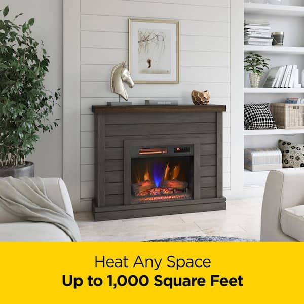 Twin Star Home Duraflame 47.38 in. Freestanding Wall Mantel