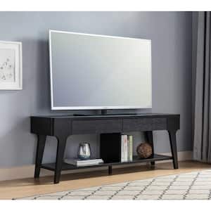 Black TV Stand Fits TV's up to 60 in. with Drawers and Shelves