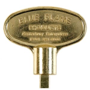 3 in. Universal Gas Valve Key in Polished Brass