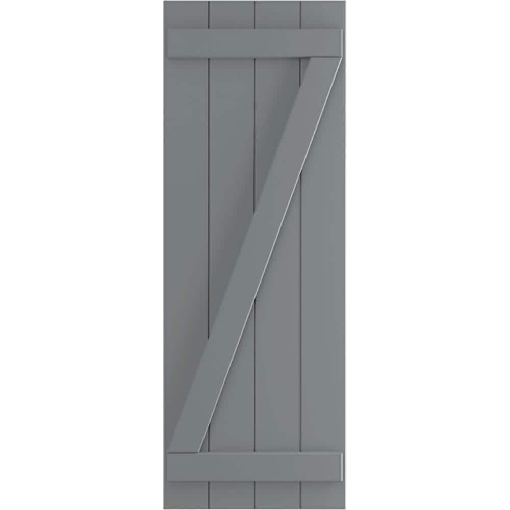 21-1/2 in. x 51 in. True Fit PVC 4-Board Joined Board and Batten Shutters with Z-Bar Pair in Ocean Swell price history on PriceWatchPro