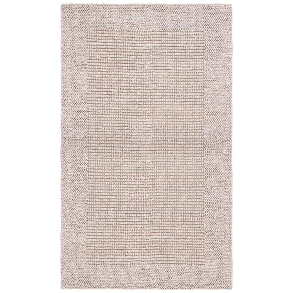Natura 3 ft. x 5 ft. Beige Solid Border Area Rug price history on PriceWatchPro