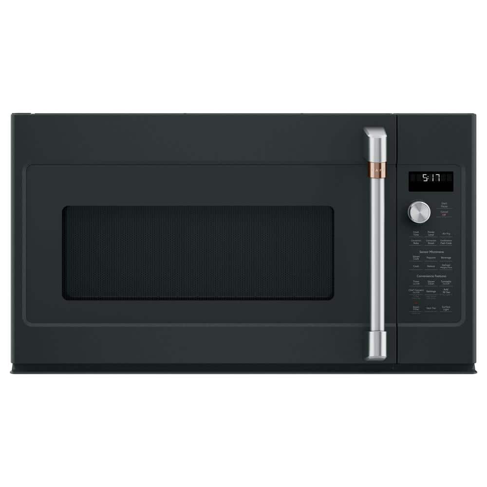 Cafe 1.7 Cu. Ft. Over the Range Microwave in Matte Black with Air Fry