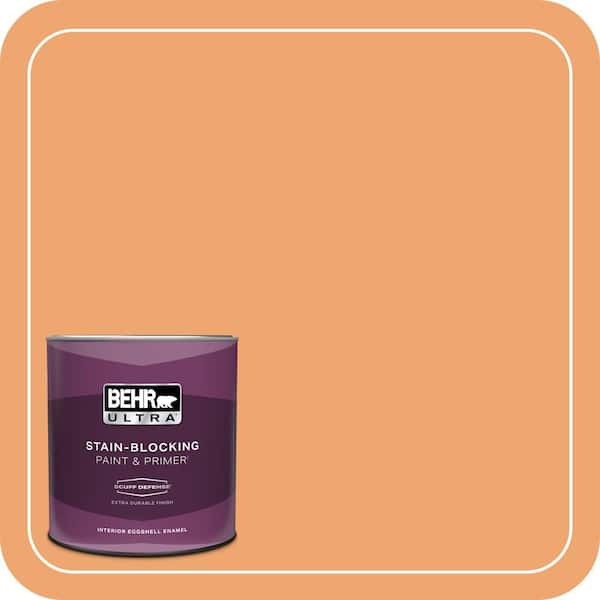 BEHR ULTRA 1 qt. Home Decorators Collection #HDC-SP16-04 Apricot Jam Extra Durable Eggshell Enamel Interior Paint & Primer