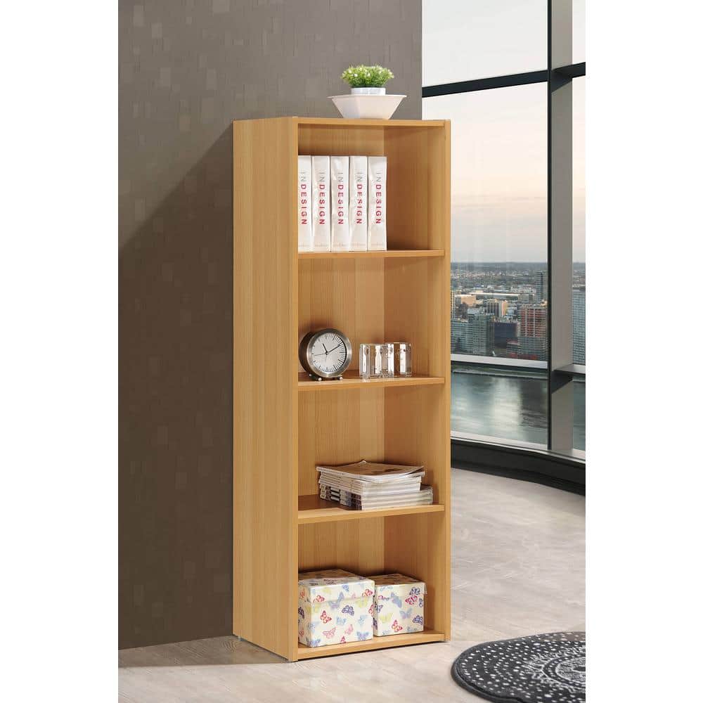 Beech 47-Inch 4-Shelf Bookcase for Kids and Toys