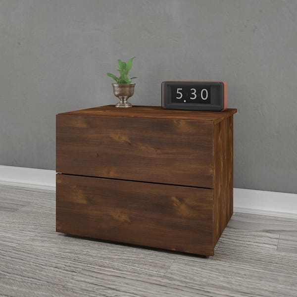 Nexera Karibou 2-Drawer Truffle Nightstand