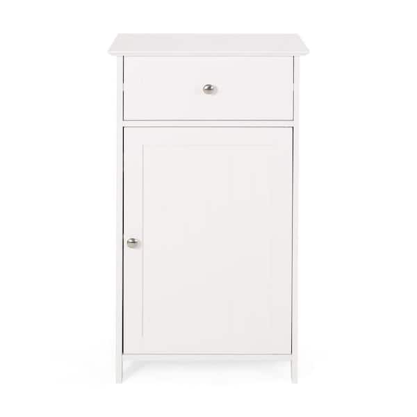 Noble House Hoover 17 in. W x 13.5 in. D x 30.25 in. H Space Saver in Matte White
