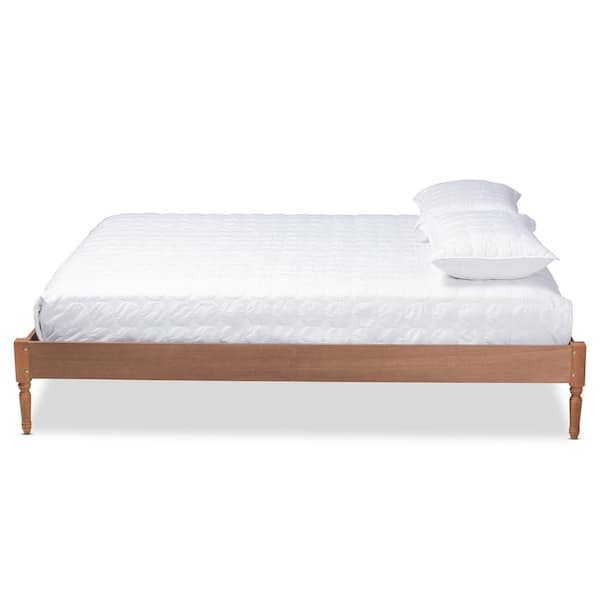 Baxton Studio Colette Ash Walnut Full Platform Bed 161 10184 HD