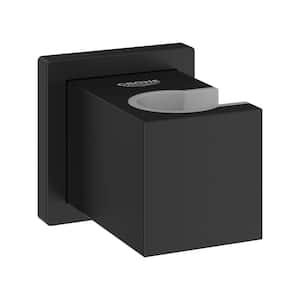 Euphoria Cube Fixed Wall Mount Hand Shower Holder in Matte Black