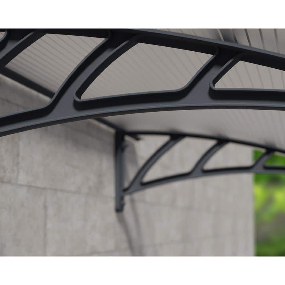 Neo Gray Polycarbonate Door and Window Awning