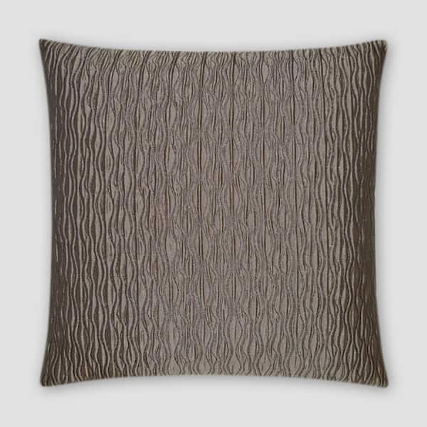 Unbranded Valencia Taupe Solid Down 18 in. x 18 in. Throw Pillow