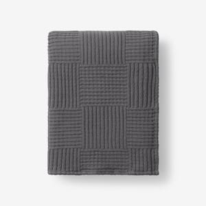 The Company Store Cotton Fleece Plum Cotton Throw Blanket 85060-THRW-PLUM -  The Home Depot