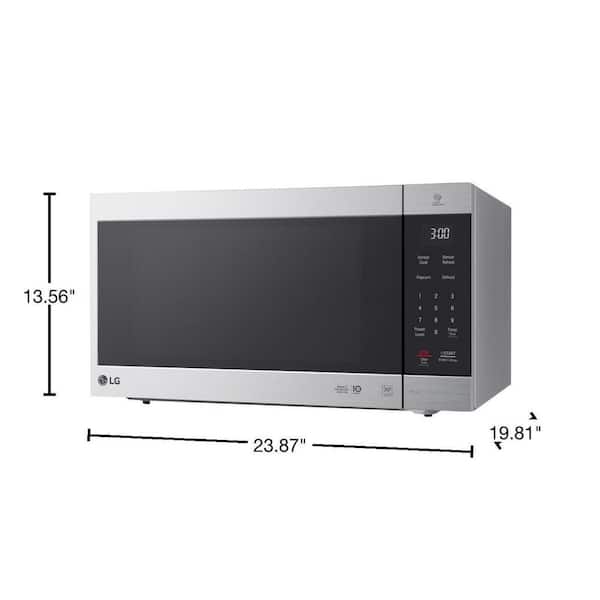 LG Electronics LMC2075ST NeoChef 24 in. Width 2.0 cu.ft. Stainless Steel 1200-Watt Countertop Microwave - 2