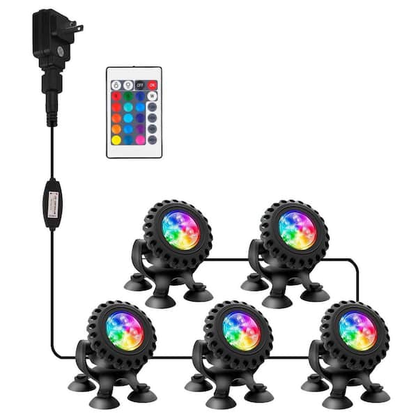 T-SUN Color Changing Pond Lights LED Underwater Pond Light