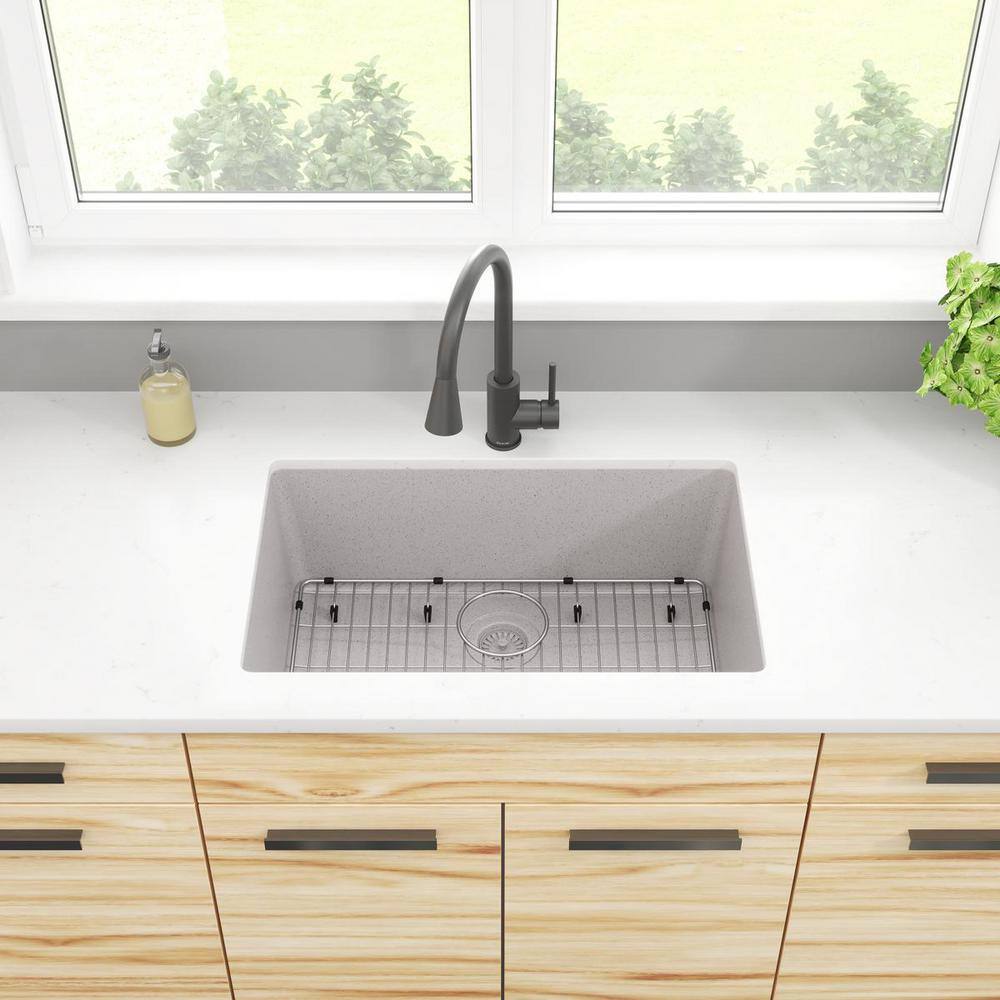 Graystone Quartz Single Bowl Undermount Sink Kit
