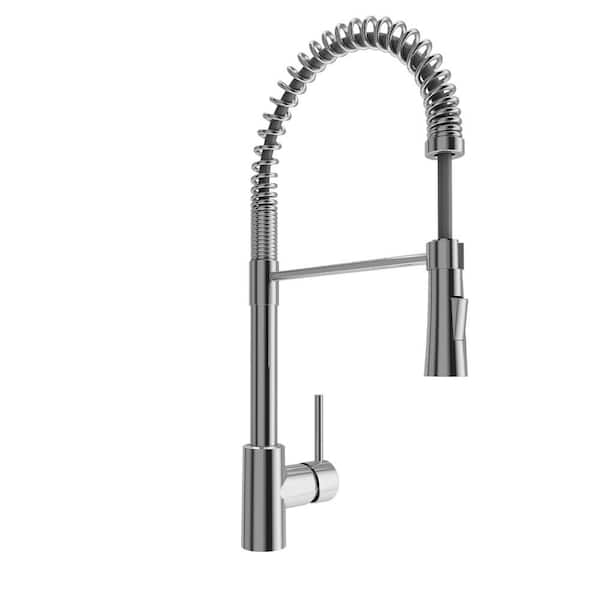 BOCCHI Livenza 2.0 Single Handle Pull Down Sprayer Kitchen Faucet in Polished Chrome