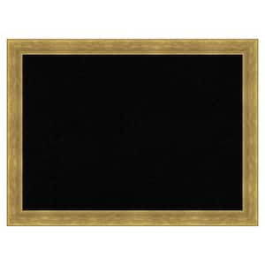 Angled Gold Wood Framed Black Corkboard 31 in. x 23 in. Bulletin Board Memo Board
