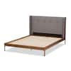 Baxton Studio Brooklyn Gray Queen Platform Bed 28862 7539 HD The