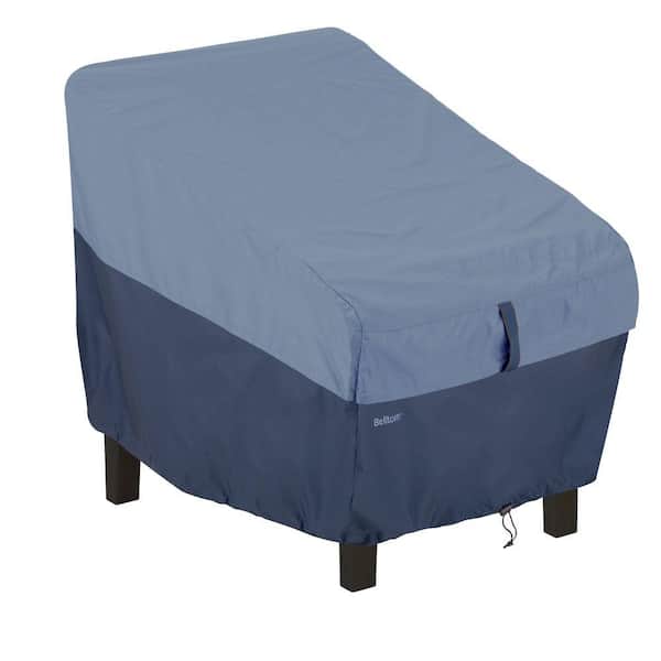 Classic Accessories Belltown Skyline Blue High Back Patio Chair Cover
