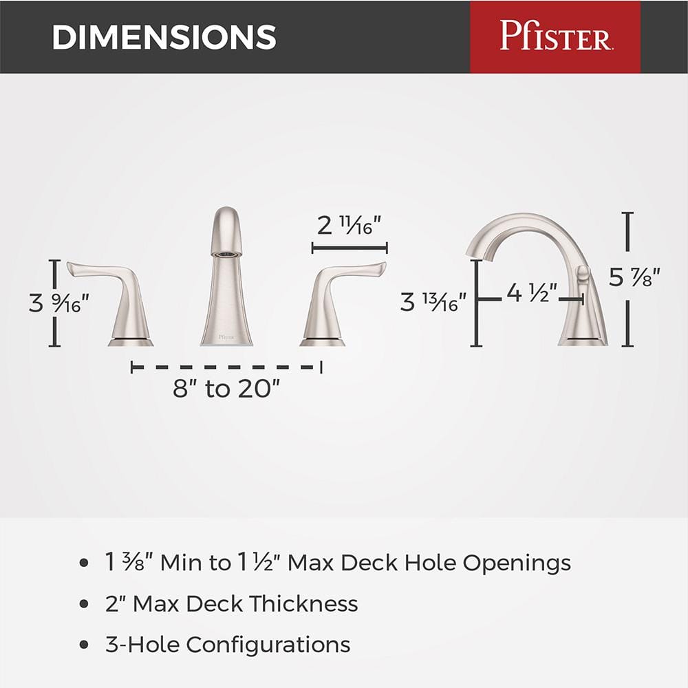 Willa Spot Defense Brushed Nickel Widespread Bathroom Faucet