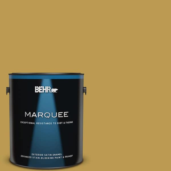 BEHR MARQUEE 1 gal. #M320-6 Tangy Green Satin Enamel Exterior Paint & Primer