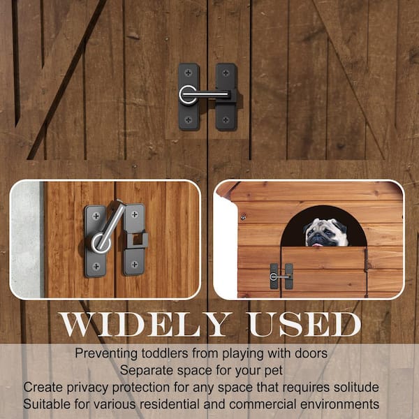 180 Degree Flip Iding Barn Door Lock For Privacy - Safe Barn Door Locks And  Latches For Barn Door, Pet Door, Bathroom, Outdoor, Garage, Window, Id